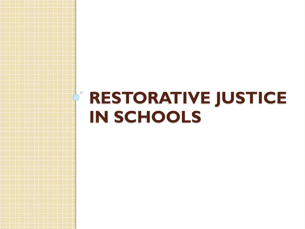 restorative justice in schools