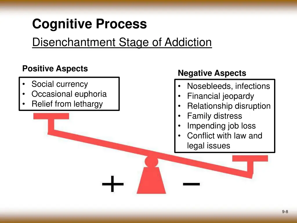 cognitive process disenchantment stage