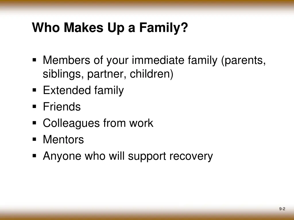 who makes up a family