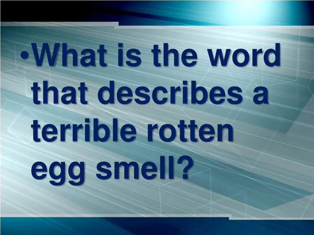 what is the word that describes a terrible rotten