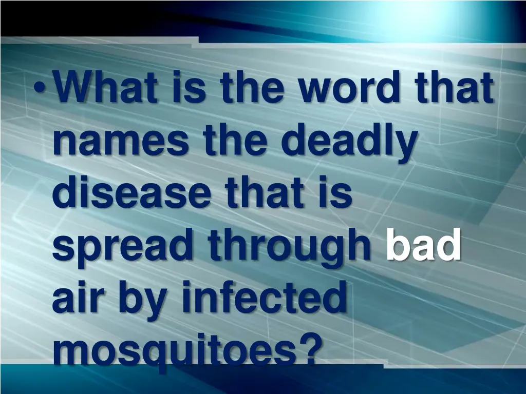 what is the word that names the deadly disease