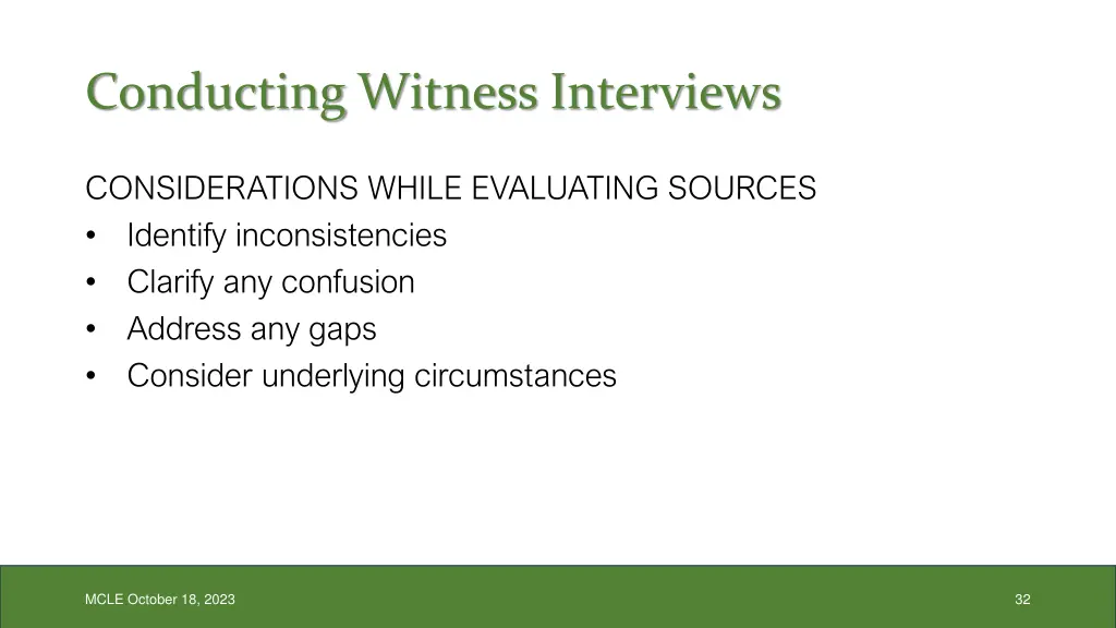 conducting witness interviews 10