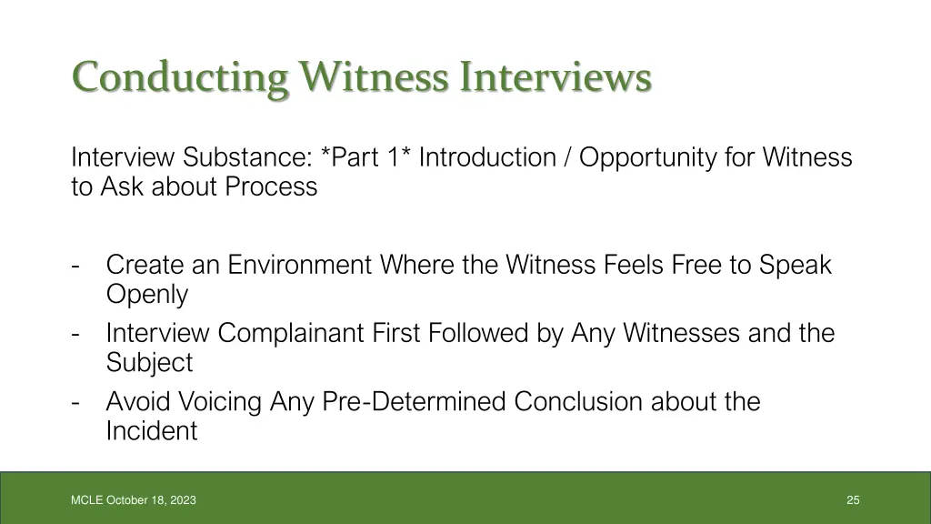 conducting witness interviews 3