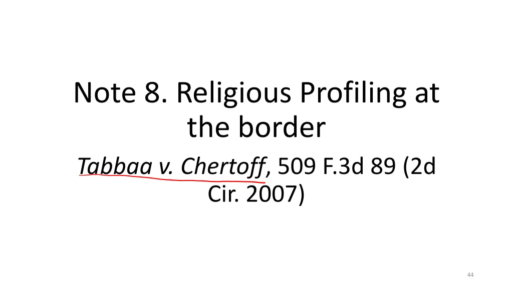 note 8 religious profiling at the border tabbaa