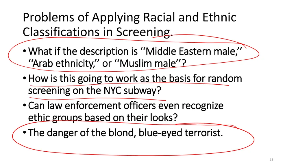 problems of applying racial and ethnic