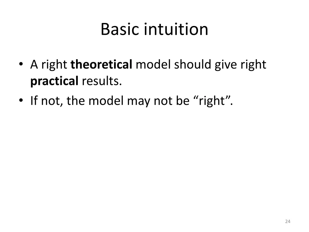 basic intuition