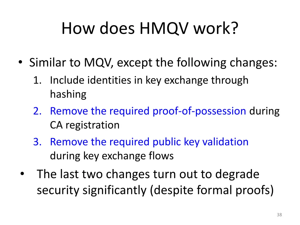 how does hmqv work