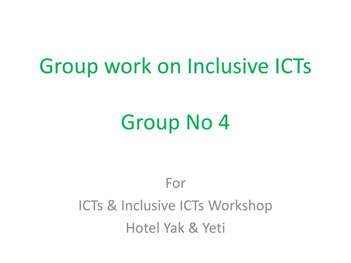 group work on inclusive icts