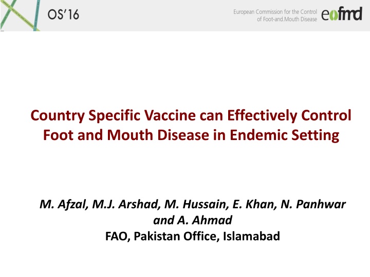 country specific vaccine can effectively control