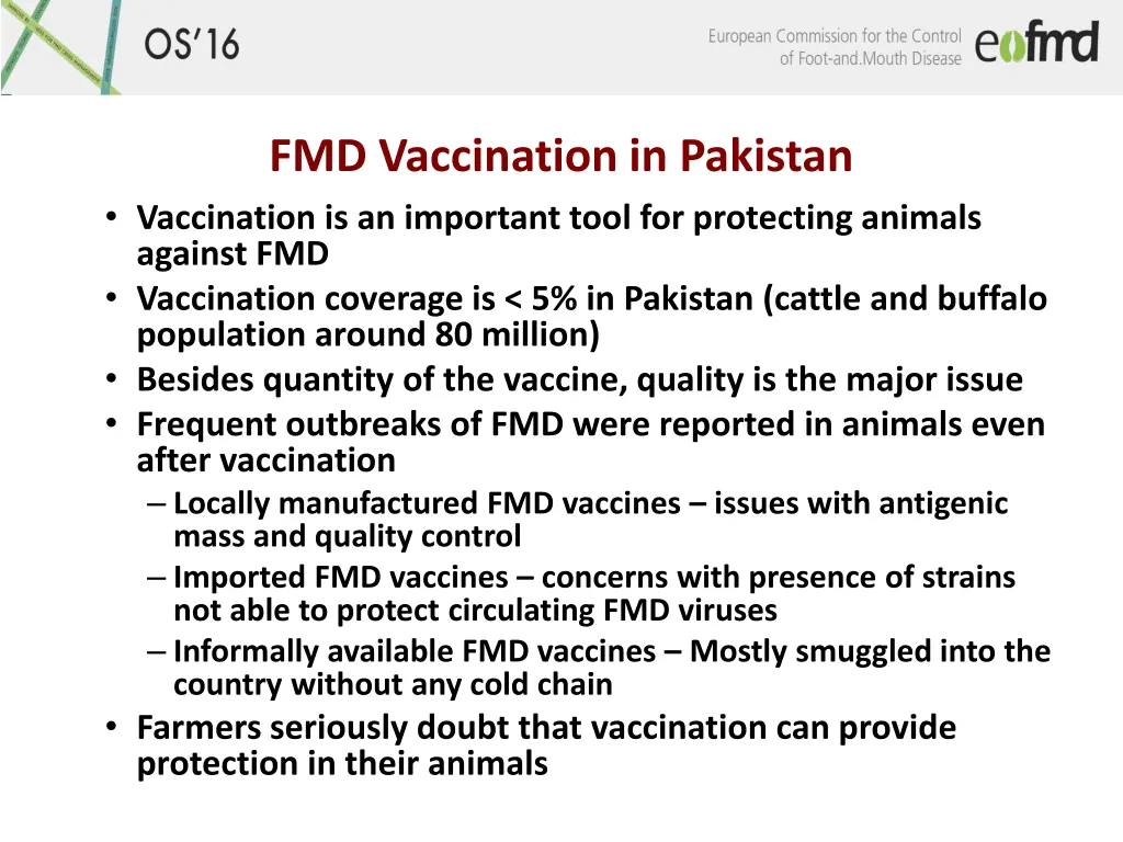 fmd vaccination in pakistan vaccination