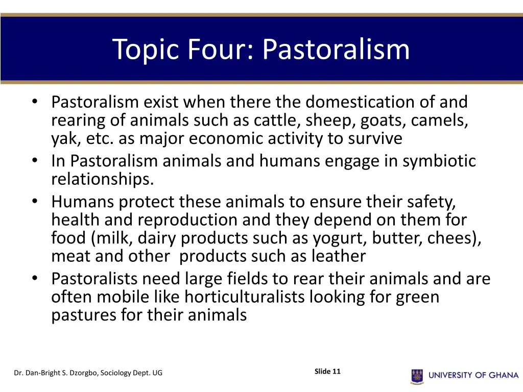 topic four pastoralism