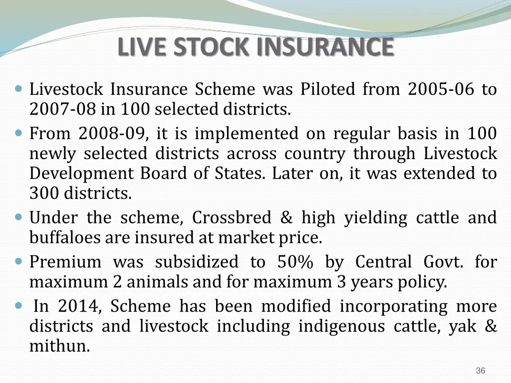 live stock insurance