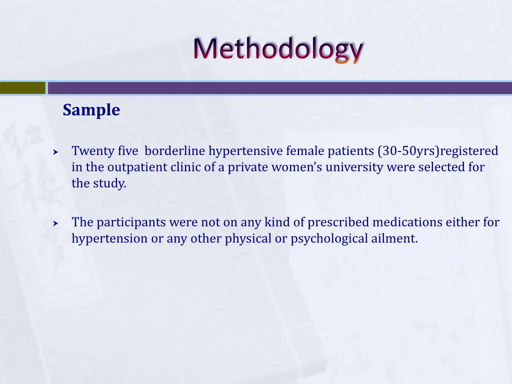 methodology