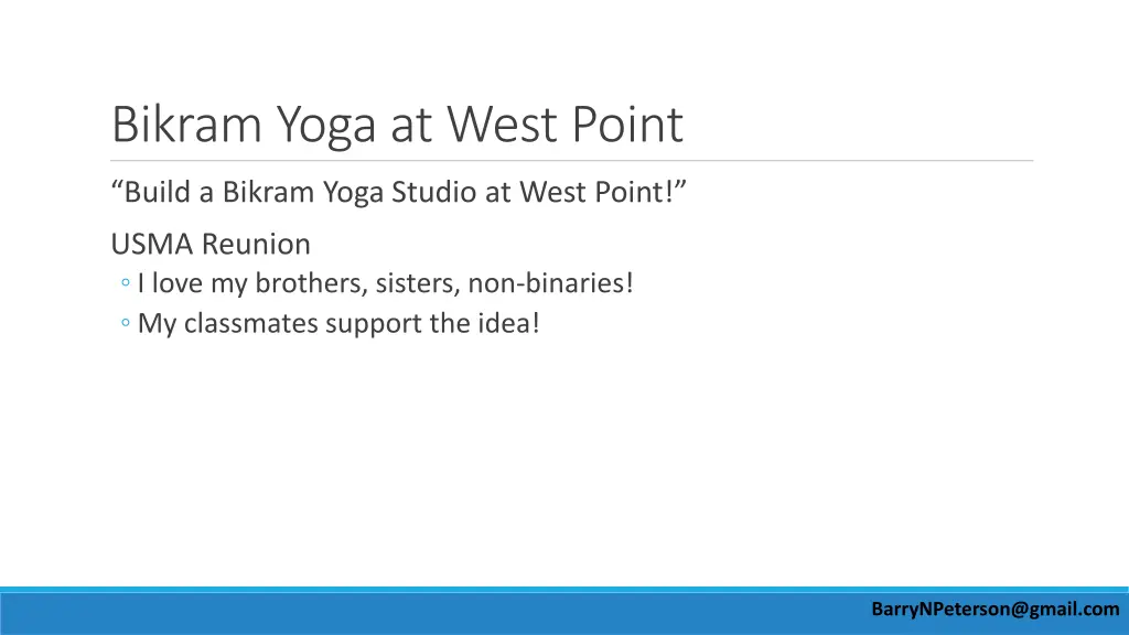 bikram yoga at west point