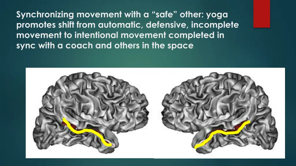 synchronizing movement with a safe other yoga