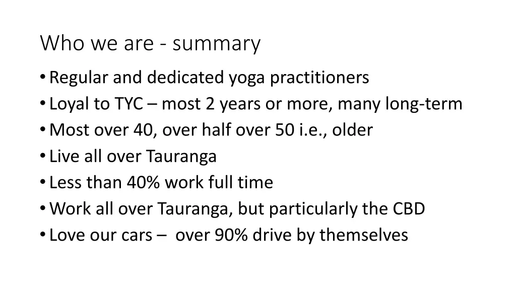 who we are summary regular and dedicated yoga