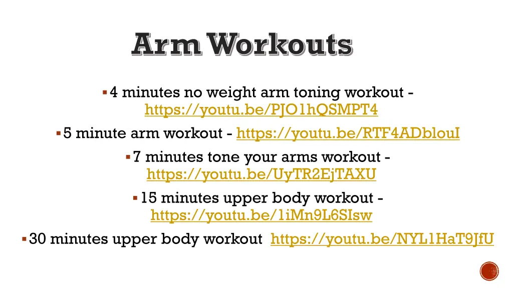 arm workouts