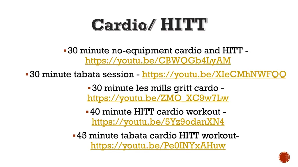 cardio hitt