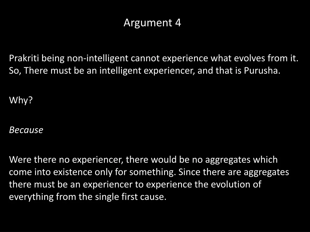 argument 4