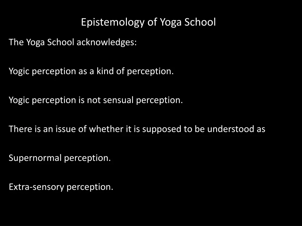 epistemology of yoga school 1