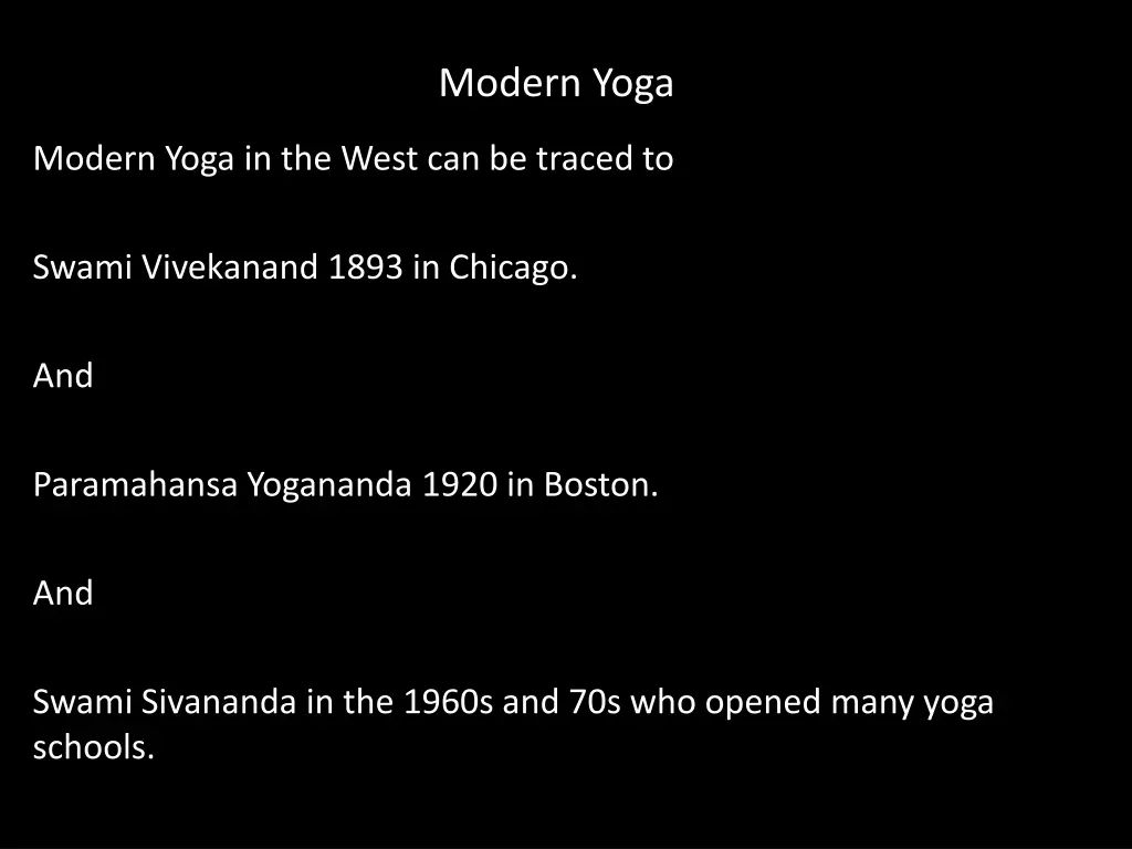 modern yoga