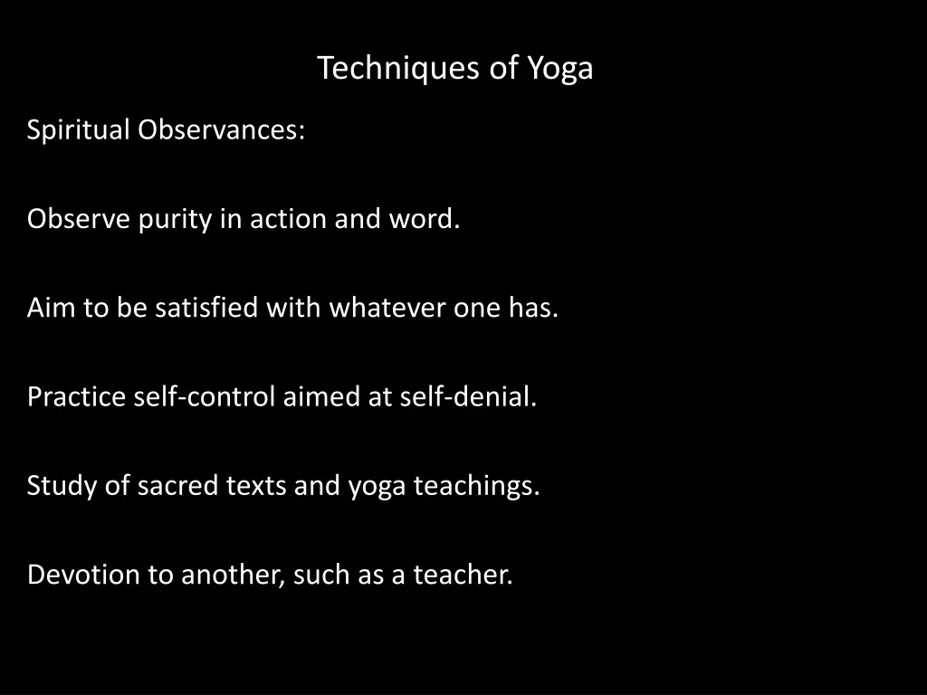 techniques of yoga 1