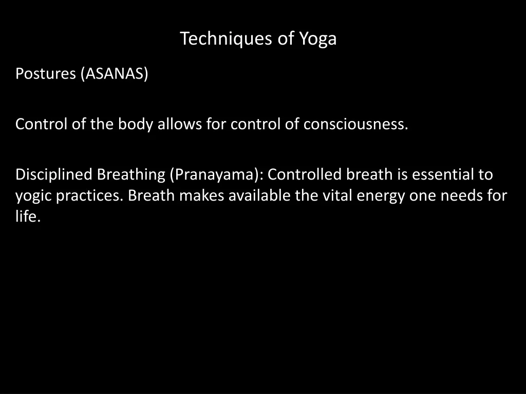 techniques of yoga 2