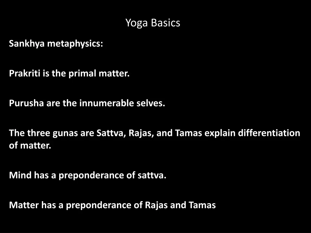 yoga basics