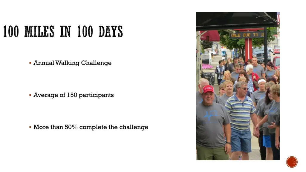 100 miles in 100 days