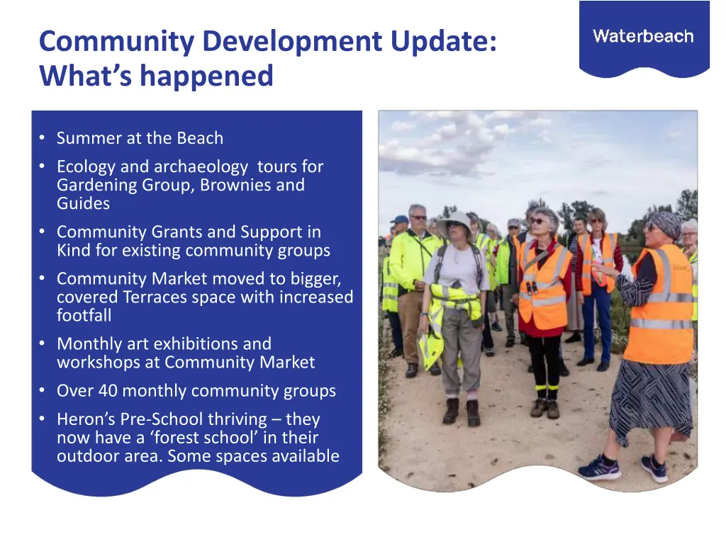 community development update what s happened