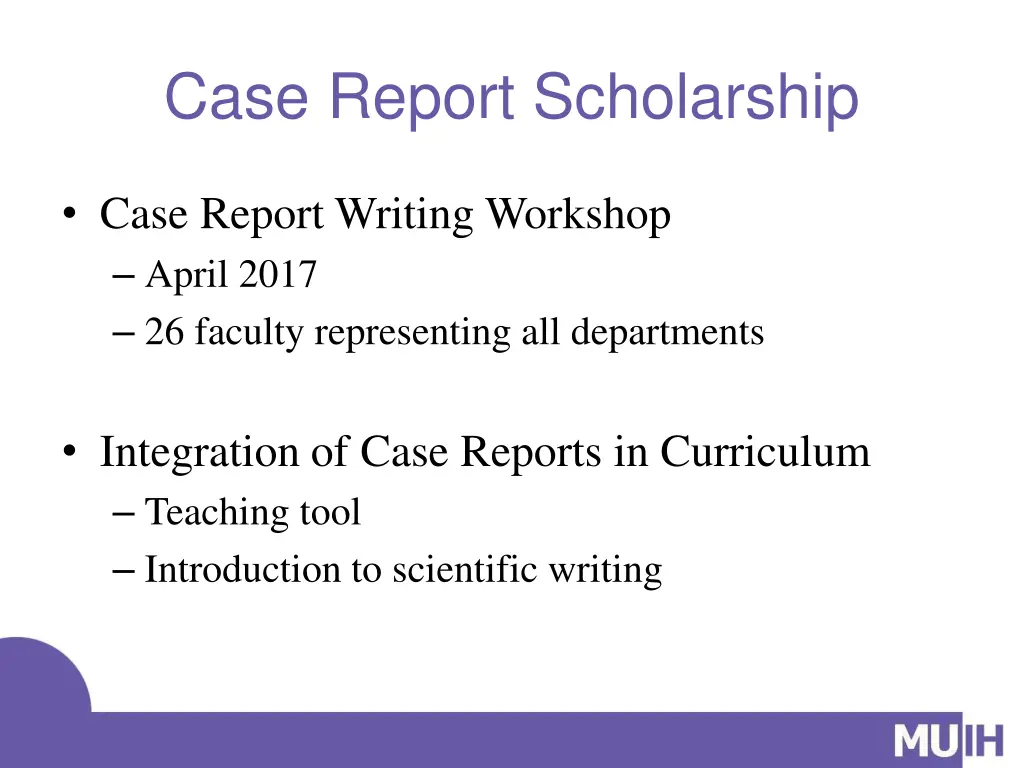 case report scholarship