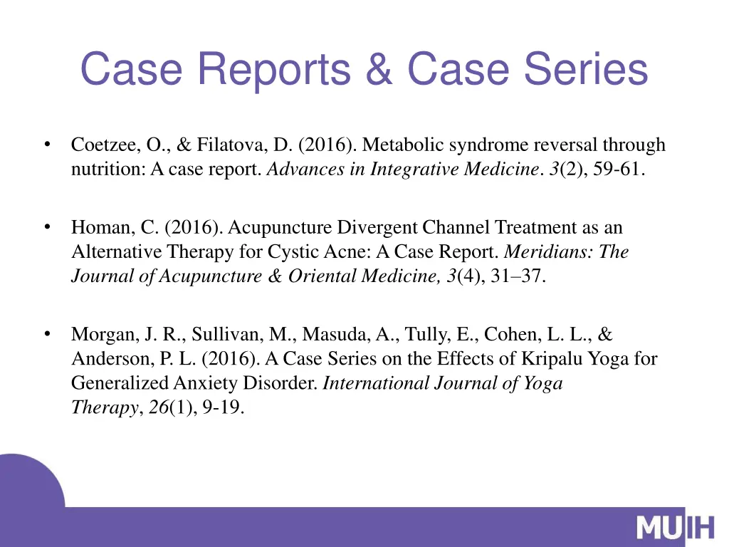 case reports case series