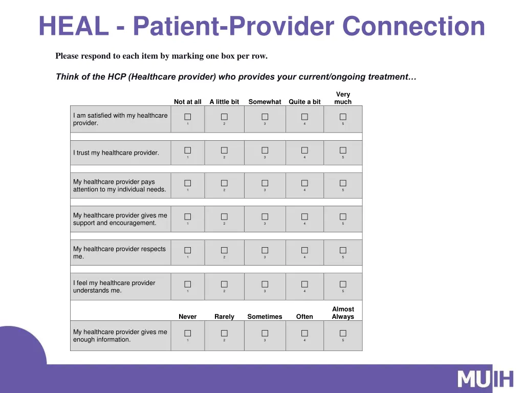 heal patient provider connection