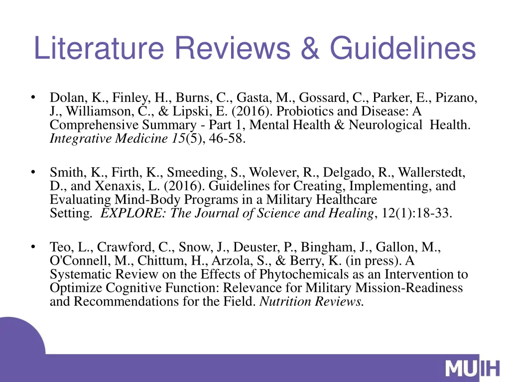 literature reviews guidelines