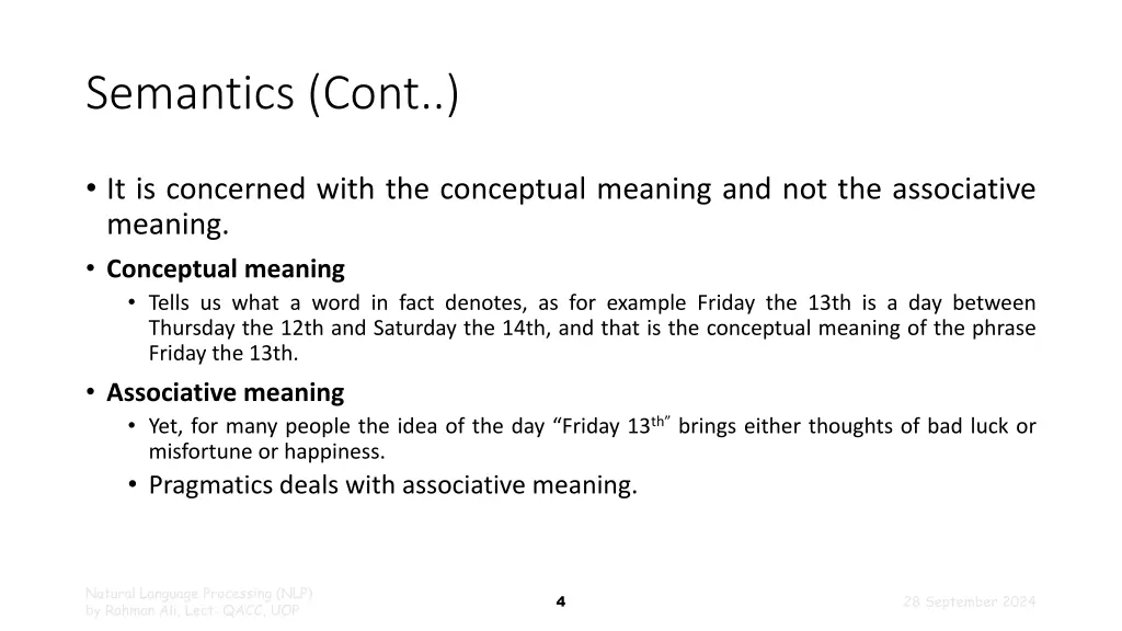 semantics cont