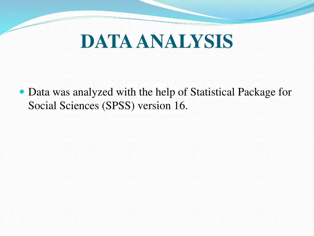 data analysis