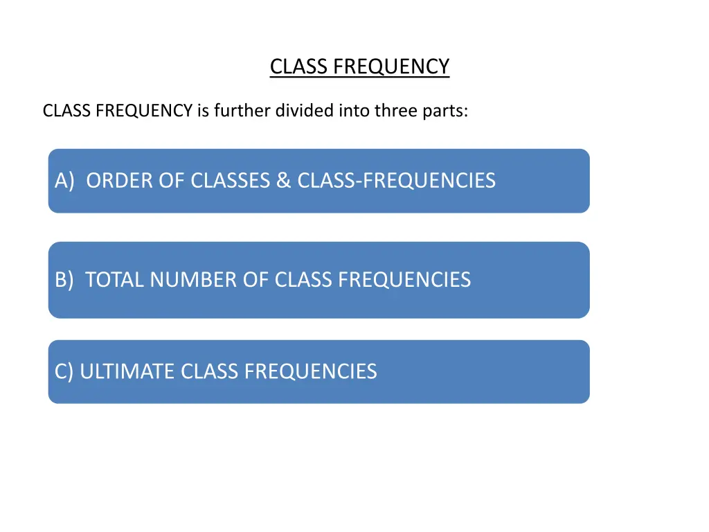 class frequency