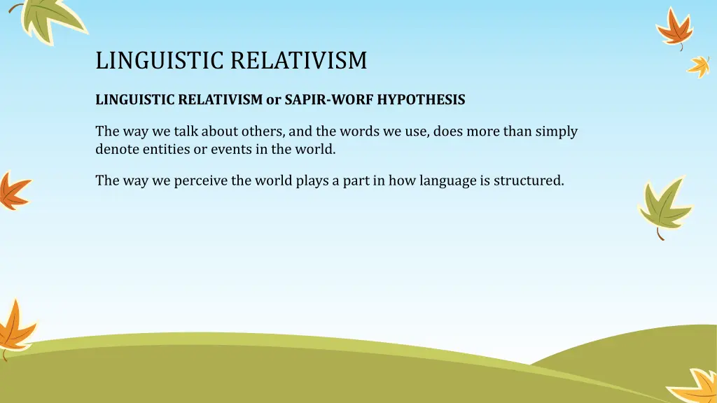 linguistic relativism