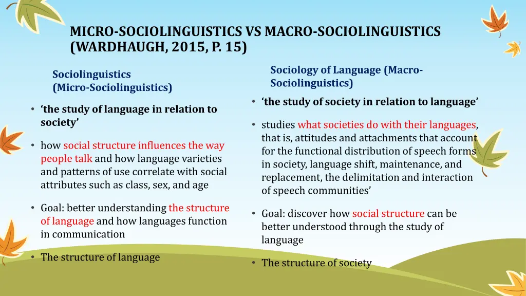 micro sociolinguistics vs macro sociolinguistics