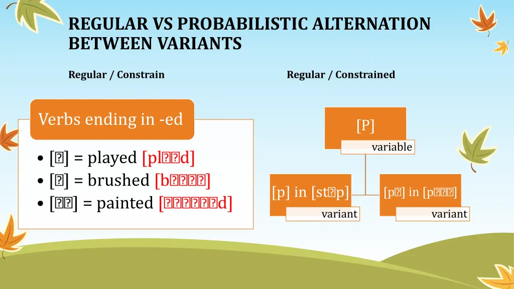 regular vs probabilistic alternation between 1