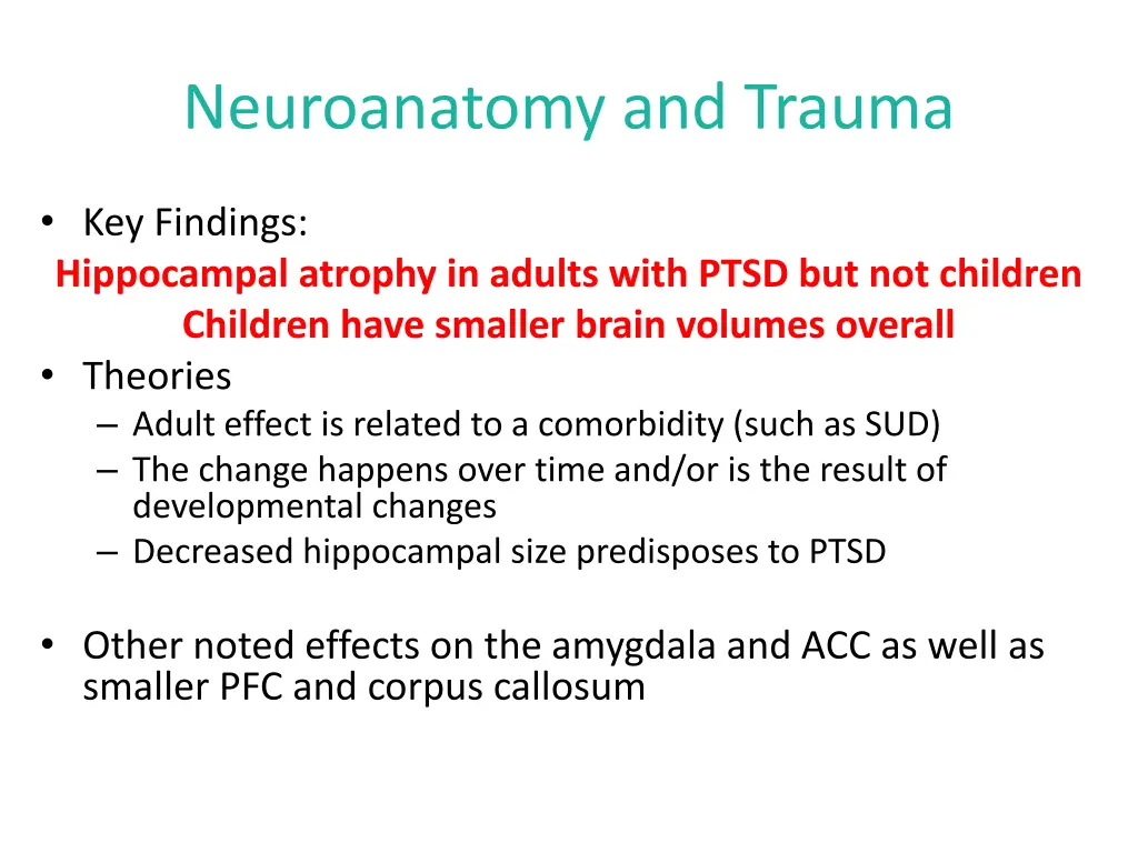 neuroanatomy and trauma