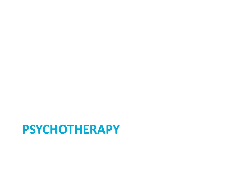 psychotherapy