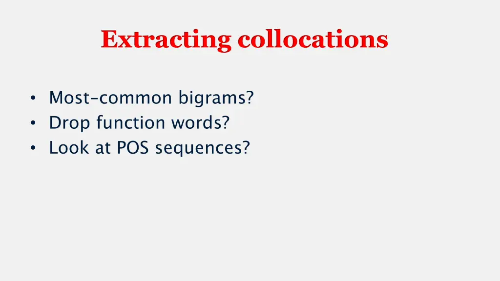 extracting collocations