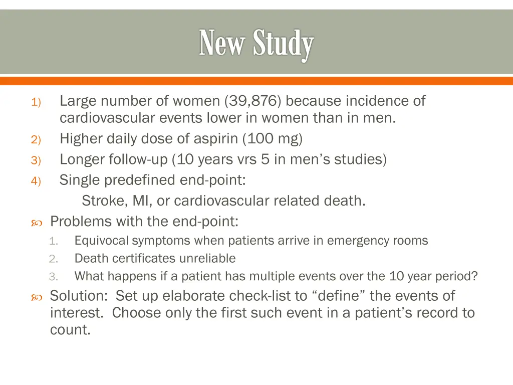 new study