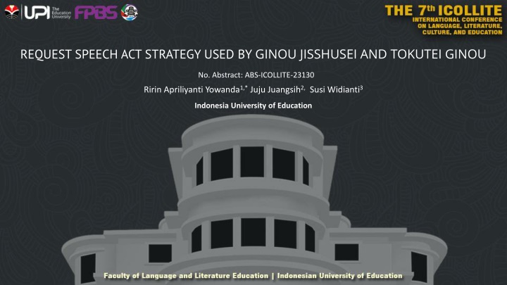 request speech act strategy used by ginou