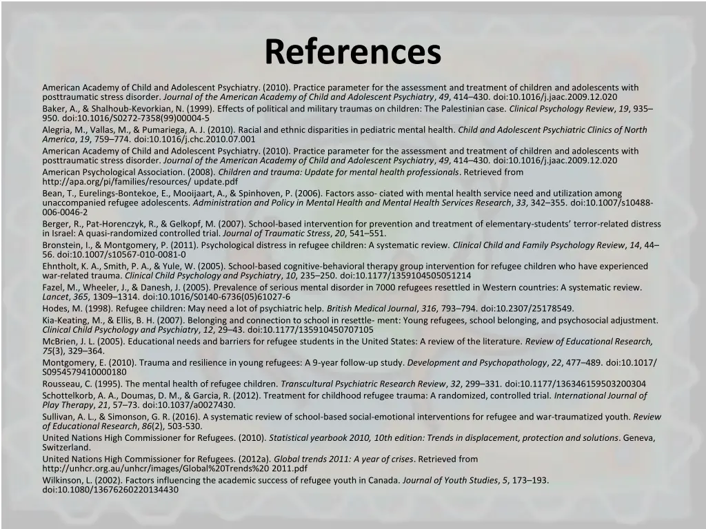 references