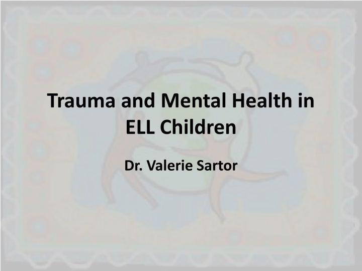 trauma and mental health in ell children