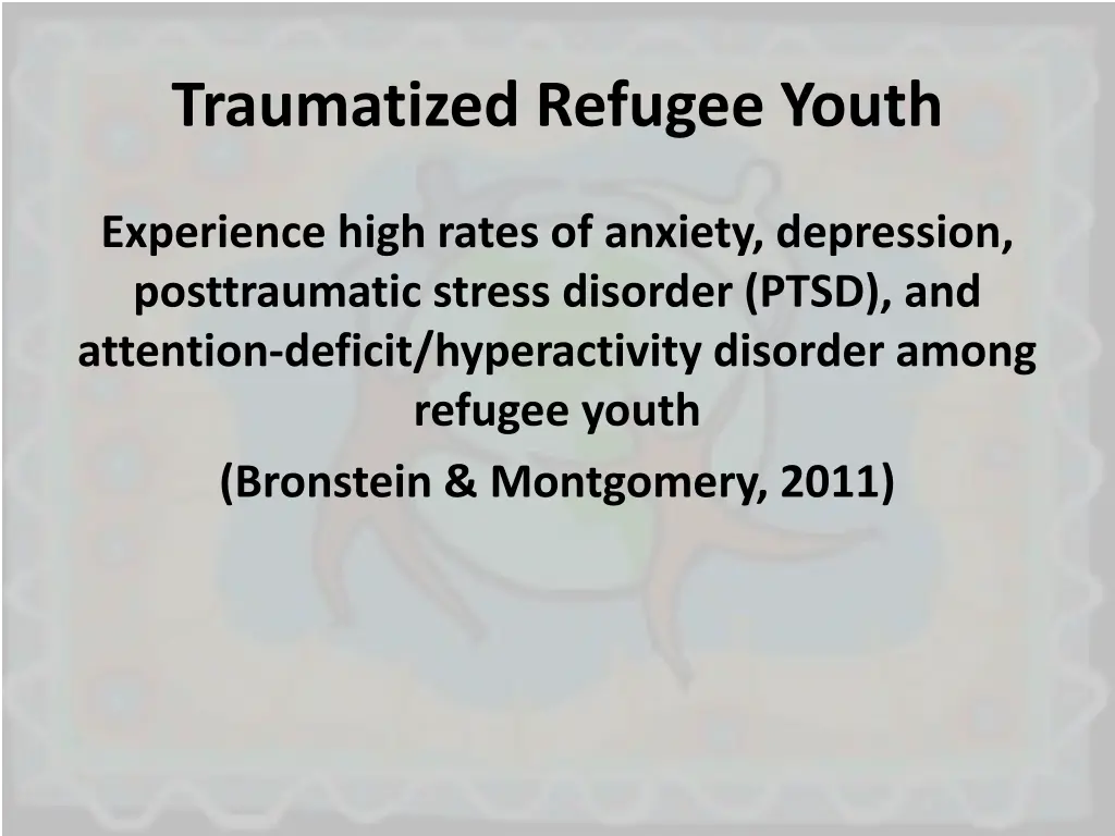 traumatized refugee youth