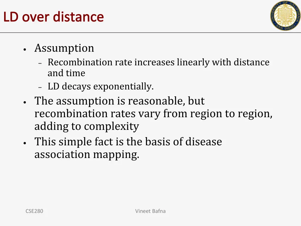 ld over distance