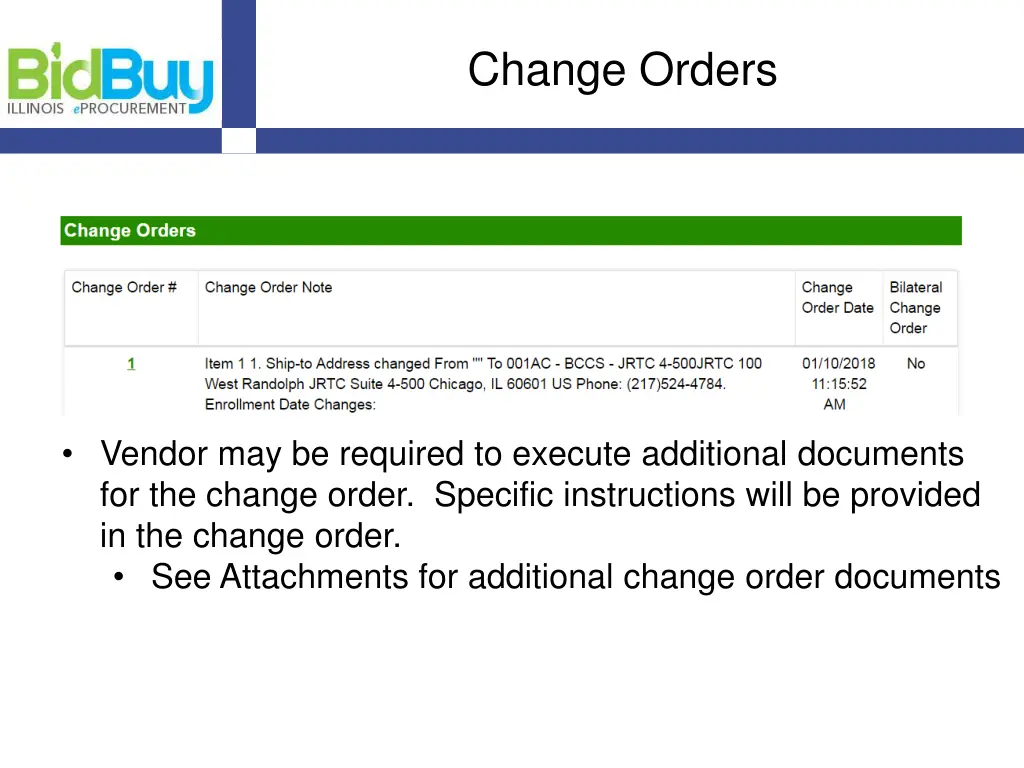 change orders 2